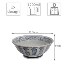 Charger l'image dans la galerie, Coffret cadeau : bol à ramen + cuillère à soupe - Kotobuki Blue