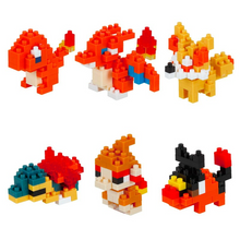 Charger l'image dans la galerie, Nanoblock Pokémon - Pack complet de 6 (Type Feu)