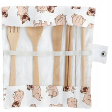 Charger l'image dans la galerie, Set de couverts en bambou - Chien Carlin