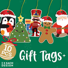 Charger l'image dans la galerie, Set de 10 Étiquettes de Cadeau de Noël ( LEGAMI )