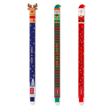 Charger l'image dans la galerie, Set de 3 Stylos à Encre Gel Effaçable - Erasable Pen - NOËL (LEGAMI)