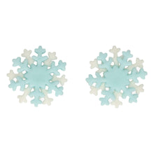 Charger l'image dans la galerie, FunCakes Décors en Sucre - Flocons de neige Bleu - Set/12