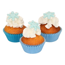 Charger l'image dans la galerie, FunCakes Décors en Sucre - Flocons de neige Bleu - Set/12