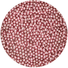 Load image into Gallery viewer, FunCakes Sugar Pearls -Metallic Pink- 80g