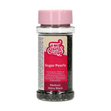 Load image into Gallery viewer, FunCakes Sugar Pearls -Shiny Black- 80g