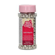 Load image into Gallery viewer, FunCakes Sugar Pearls -Metallic Silver- 80g