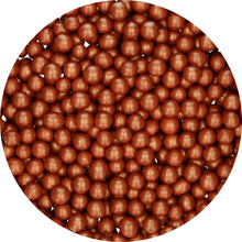 Load image into Gallery viewer, FunCakes Choco Pearls Medium - Copper - 80 g
