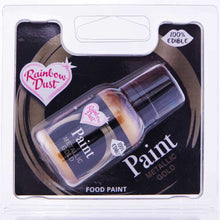 Charger l'image dans la galerie, Rainbow Dust Metallic Food Paint - Gold - 24ml