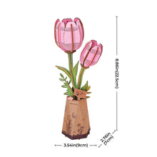Charger l'image dans la galerie, Rowood Pink Tulip - Schéma coté : 22,5 cm de haut
