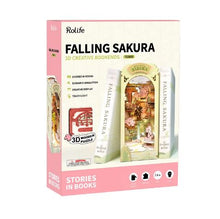 Charger l'image dans la galerie, DIY Book Nook 3D - Falling Sakura (ROLIFE)