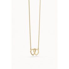 Charger l'image dans la galerie, Collier plaqué or 18 carats CHOCLI "couple hearts" - cœurs connectés