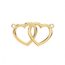 Charger l'image dans la galerie, Collier plaqué or 18 carats CHOCLI "couple hearts" - cœurs connectés