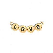Charger l'image dans la galerie, Collier plaqué or 18 carats CHOCLI "love letters" - love