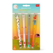 Load image into Gallery viewer, Set de 4 Stylos à encre gel effaçable - Farm sweet farm (LEGAMI)