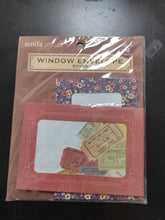 Charger l'image dans la galerie, Lot de 8 enveloppes à fenêtre vintage avec des motifs de fleurs délicates violettes, de la marque Amifa.