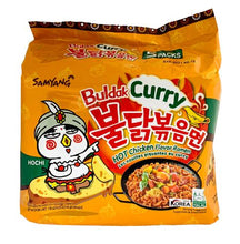 Charger l'image dans la galerie, Hot chicken -  BULDAK - CURRY Pack de 5 (SAMYANG)