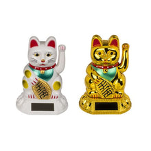 Charger l'image dans la galerie, Figurine mobile solaire chat chinois porte-bonheur 8CM - coloris aléatoire