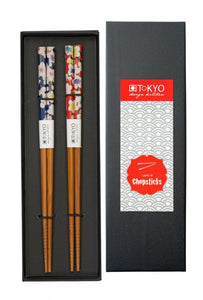 Box of 2 Pairs of Flower Chopsticks - Tokyo Design Studio