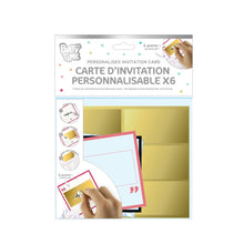 Charger l'image dans la galerie, Cartes invitations personnalisables x6 à gratter