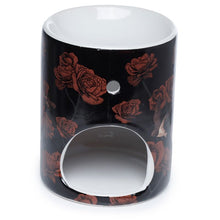 Load image into Gallery viewer, Oil burner - skull &amp; roses
