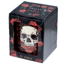 Load image into Gallery viewer, Oil burner - skull &amp; roses
