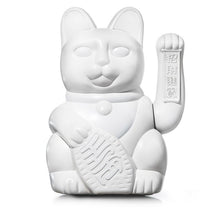 Charger l'image dans la galerie, Chat porte-bonheur Maneki Neko - Blanc, H 30 cm