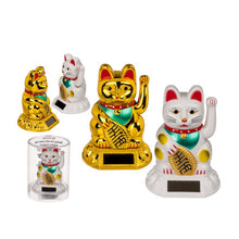 Charger l'image dans la galerie, Figurine mobile solaire chat chinois porte-bonheur 8CM - coloris aléatoire