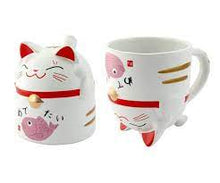 Charger l'image dans la galerie, Mug chat porte-bonheur Maneki neko - (2 couleurs disponibles en aléatoire)