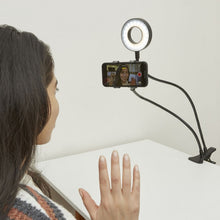 Load image into Gallery viewer, Live Streaming Kit (Clip-on Phone Holder + LED Light)
