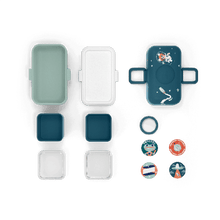 Charger l'image dans la galerie, Boîte repas bento MB Tresor enfants - Cosmic Bleu 0.8L (MONBENTO)