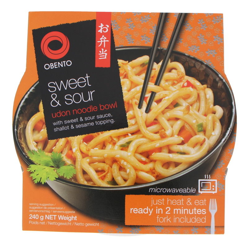 Instant udon noodles in a bowl - sweet & sour (OBENTO) 240 G