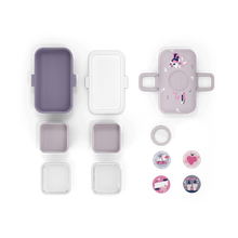 Charger l'image dans la galerie, Boîte repas bento MB Tresor enfants - Violet Licorne 0.8L (MONBENTO)