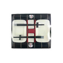 Charger l'image dans la galerie, Coffret service à sushi noir pour 2 personnes