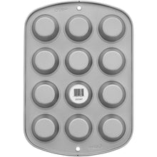 Load image into Gallery viewer, Patisse Silver-Top Mini Muffin Pan 12 Cavities
