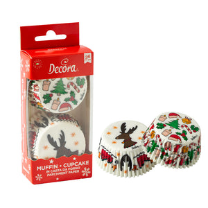 Decora Caissettes à Cupcakes - Noël Rennes - pcs/36