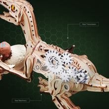 Load image into Gallery viewer, Rolife Vélociraptor - Puzzle 3D Mécanique en Bois
