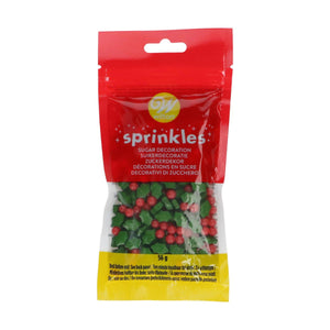 Wilton Sprinkles - Holly Leaf 3D - 56g