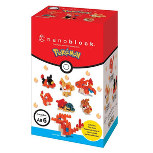 Nanoblock Pokémon - Pack complet de 6 (Type Feu)