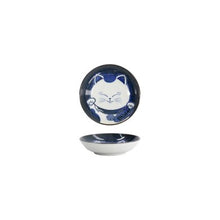 Charger l'image dans la galerie, Coupelle à sauce Kawaii Cat Neko White Cat — vue de face

