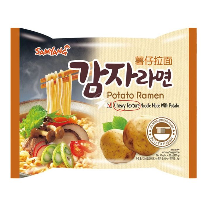 Ramen coréen potato - fait à base de fécule de pomme de terre, 120g (SAMYANG)