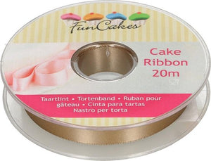FunCakes Cake Ribbon -Gold- 15mmx20m