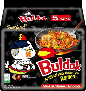 Hot chicken -  BULDAK - Pack de 5 (SAMYANG)