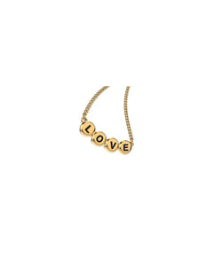 Collier plaqué or 18 carats CHOCLI "love letters" - love