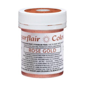 Sugarflair Peinture pour chocolat - Or Rose - 35g