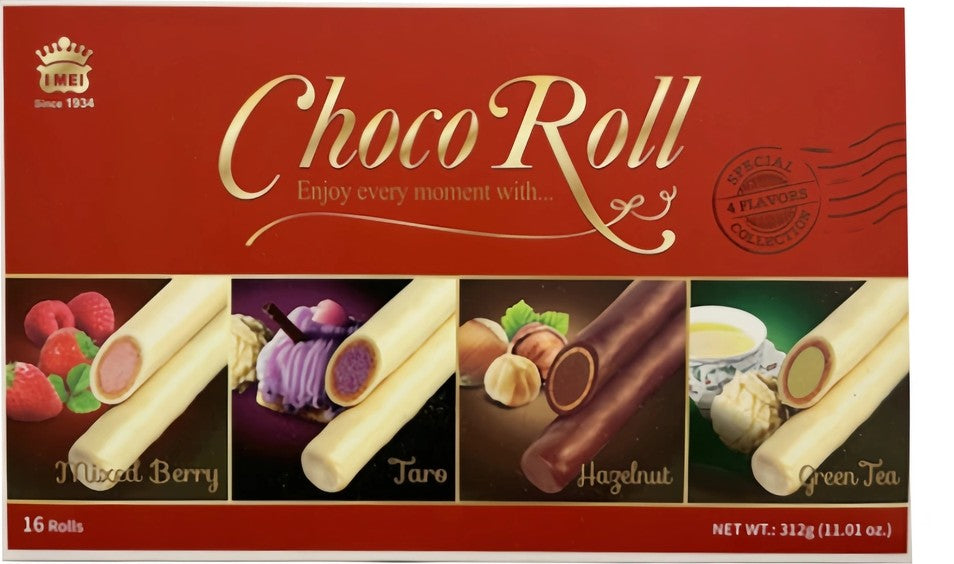 Sticks enrobées Choco Roll coffret cadeau - plusieurs saveurs, 312G