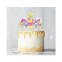 Charger l&#39;image dans la galerie, Cake Topper - Thème Licorne
