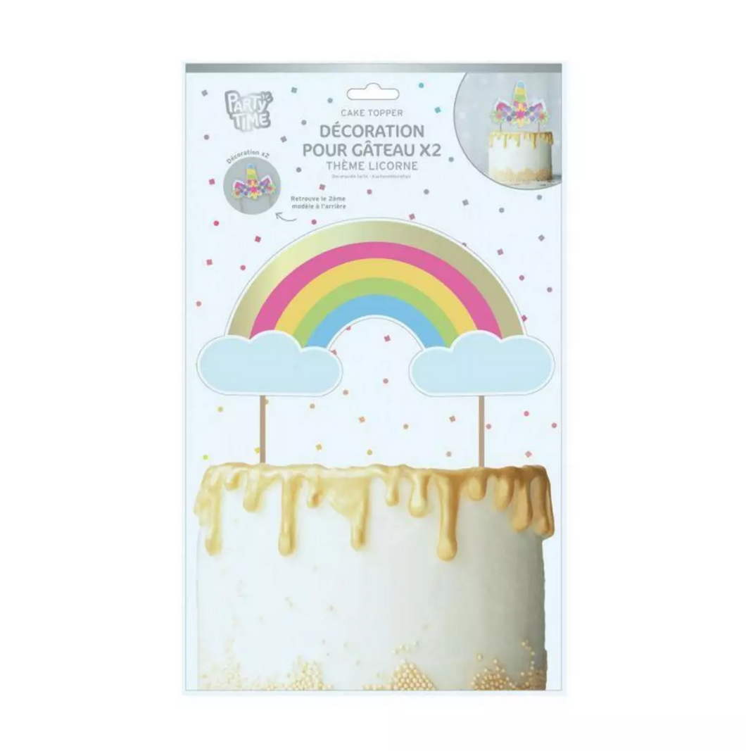 Cake Topper - Thème Licorne