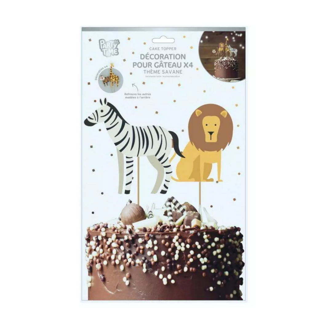 Cake Topper - Thème Savane