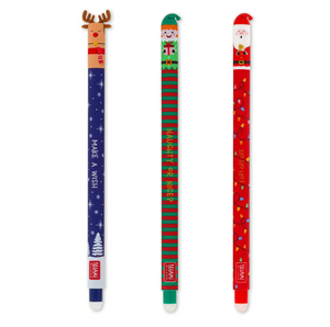 Set de 3 Stylos à Encre Gel Effaçable - Erasable Pen - NOËL (LEGAMI)