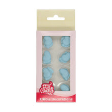 Load image into Gallery viewer, FunCakes Blue Baby Feet Sugar Decorations Set/16
